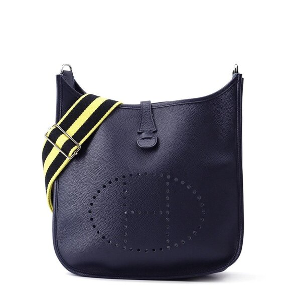 HERMES Evelyne3 Size PM Epsom Blue Indig - Picture 1 of 13